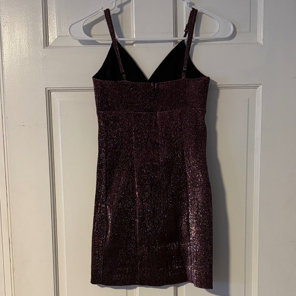 H&M Sparkly Purple Mini Dress Size XS - Picture 4 of 4
